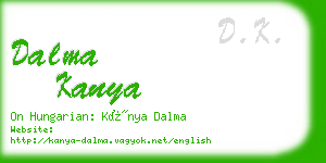 dalma kanya business card
